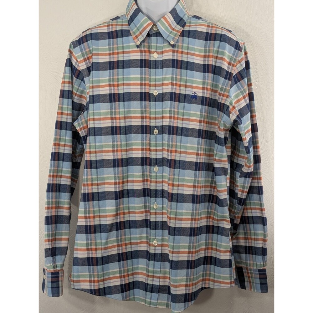 New Brooks Brothers Large Regent Fit Plaid Button Up Comfort Core Dads Favorite